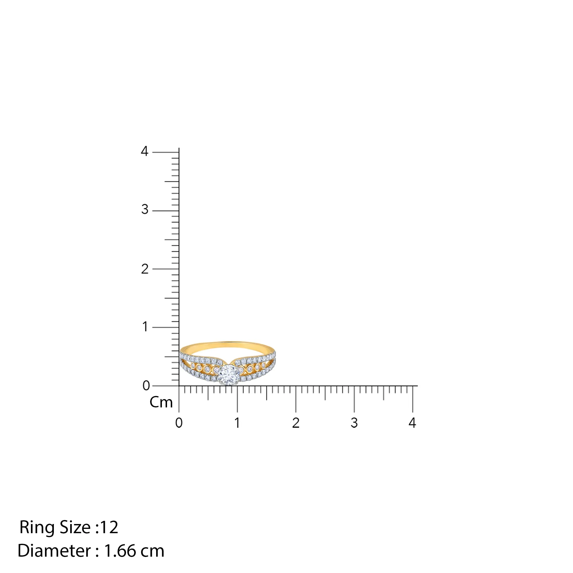 Gold Splendid Solitaire Diamond Ring