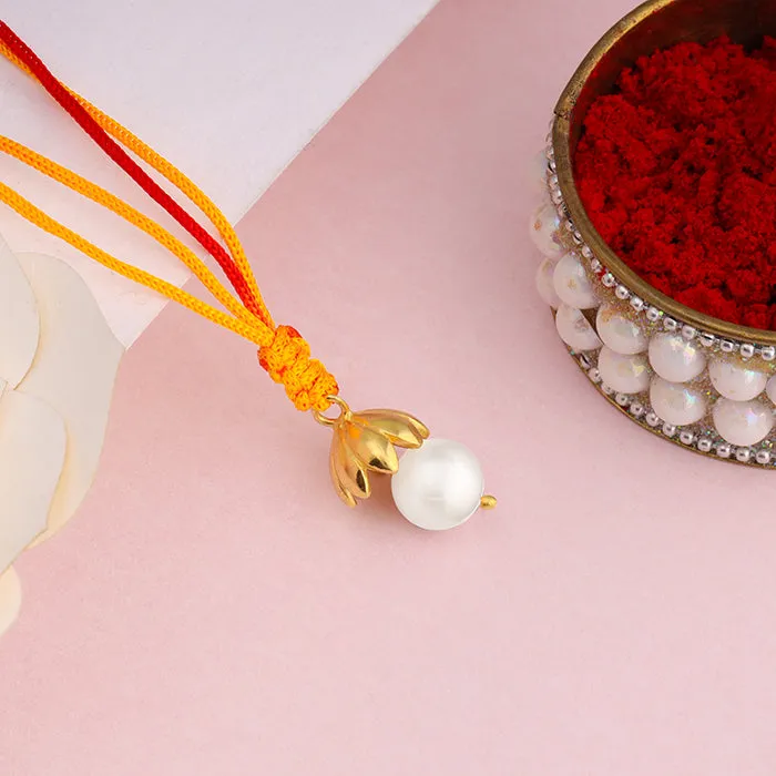Golden Lifelong Promise Lumba Rakhi