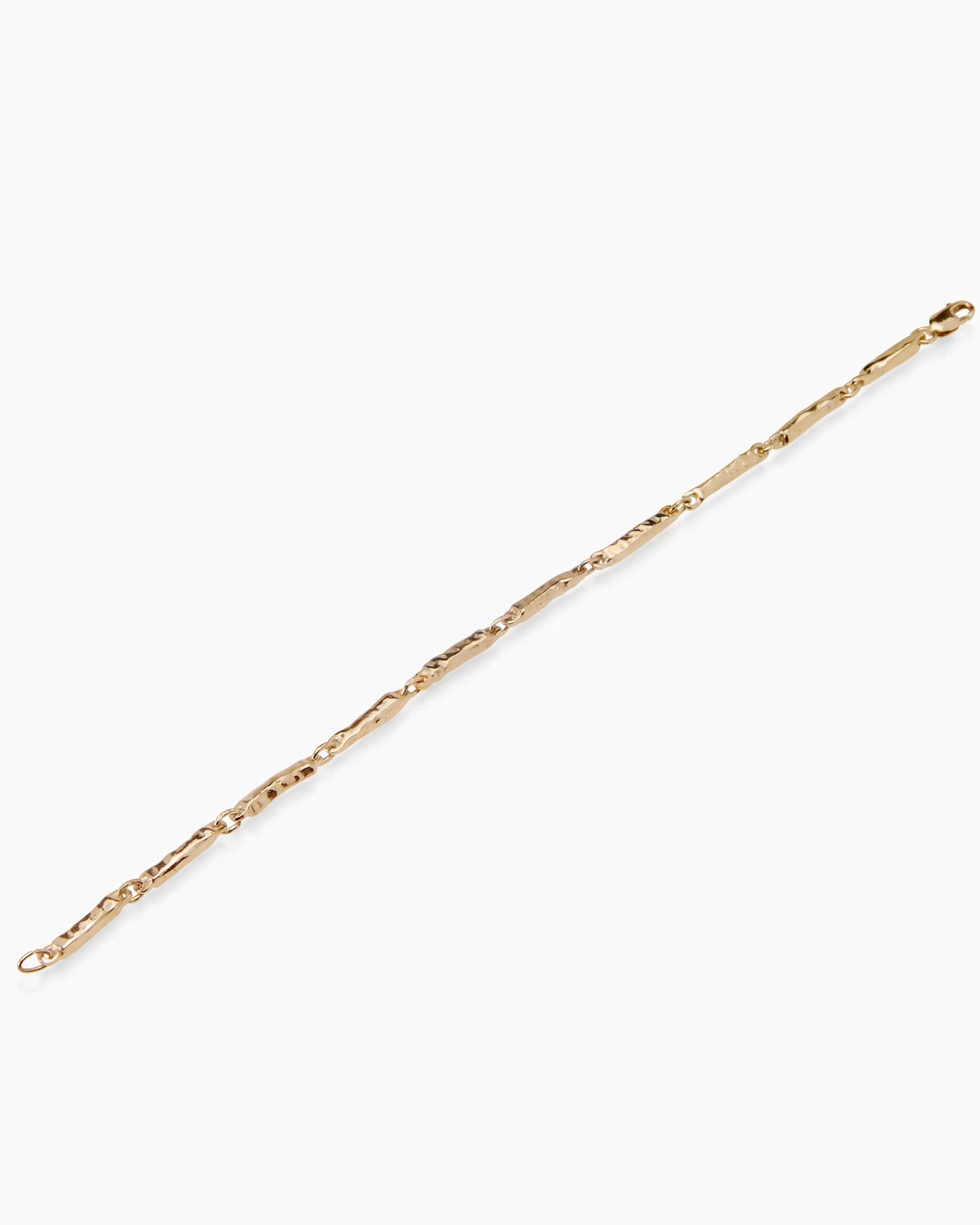 Hammered Bracelet Medium | Yellow Gold