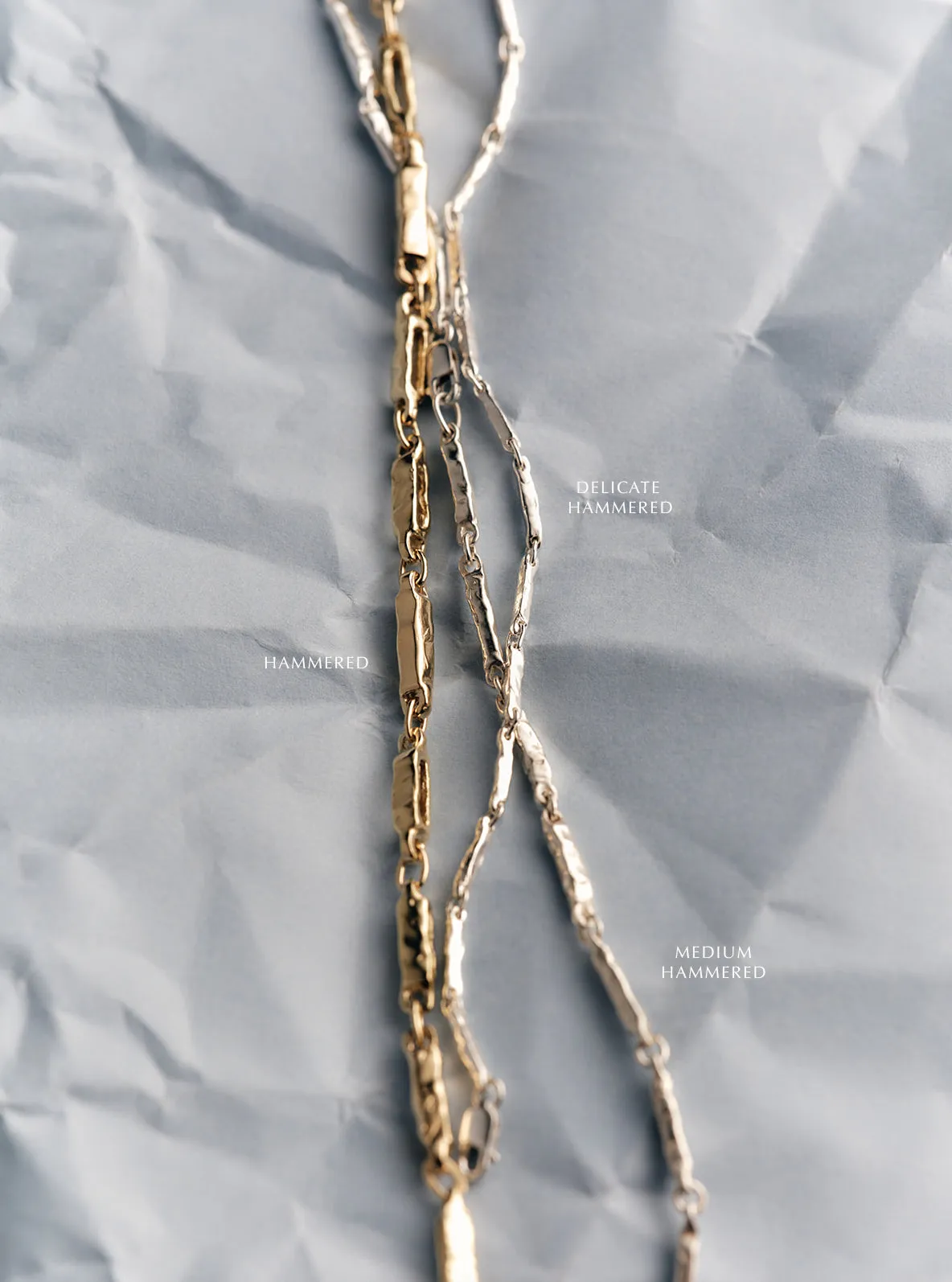 Hammered Bracelet Medium | Yellow Gold