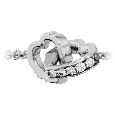 Hearts On Fire Lorelei Interlocking Diamond Heart Bracelet