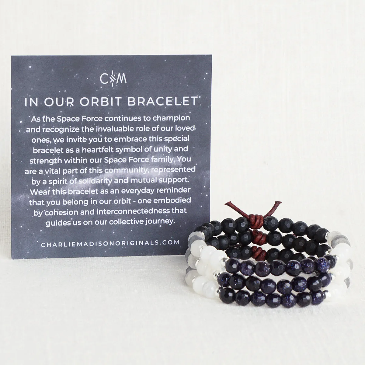 In Our Orbit Mini Bracelet | A Space Force Guardian Spouse Collaboration