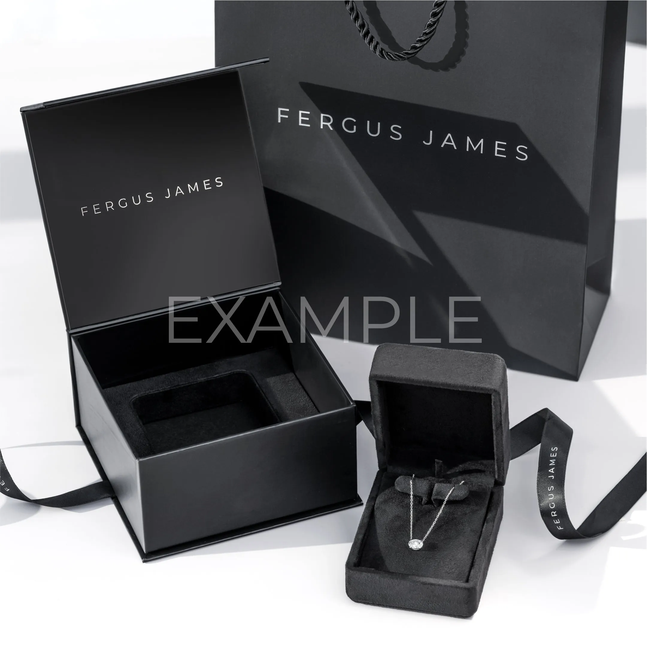 J Letter Pendant White Gold