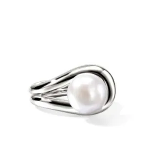 John Hardy Surf Cultured Pearl Ring in Sterling Silver - Size 7