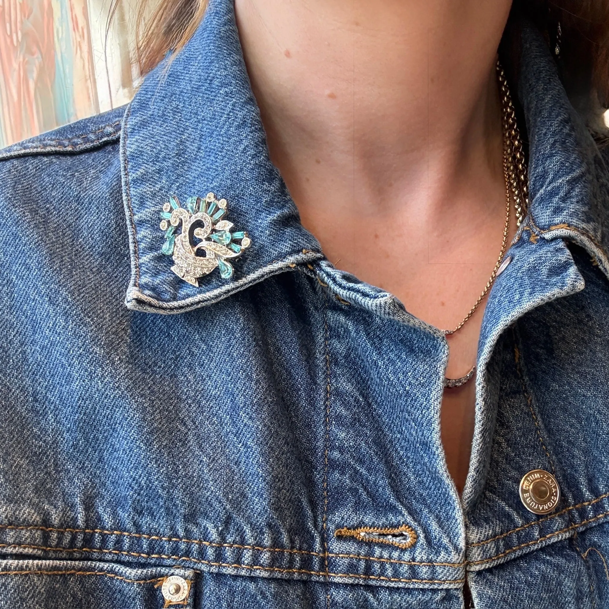 Joseph Wiesner Mid-Century Giardinetti Brooch