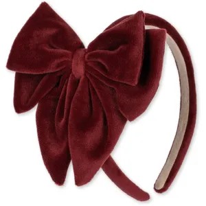 Konges Sl?jd Red Dahlia Velvet Bowie Hairbrace Big