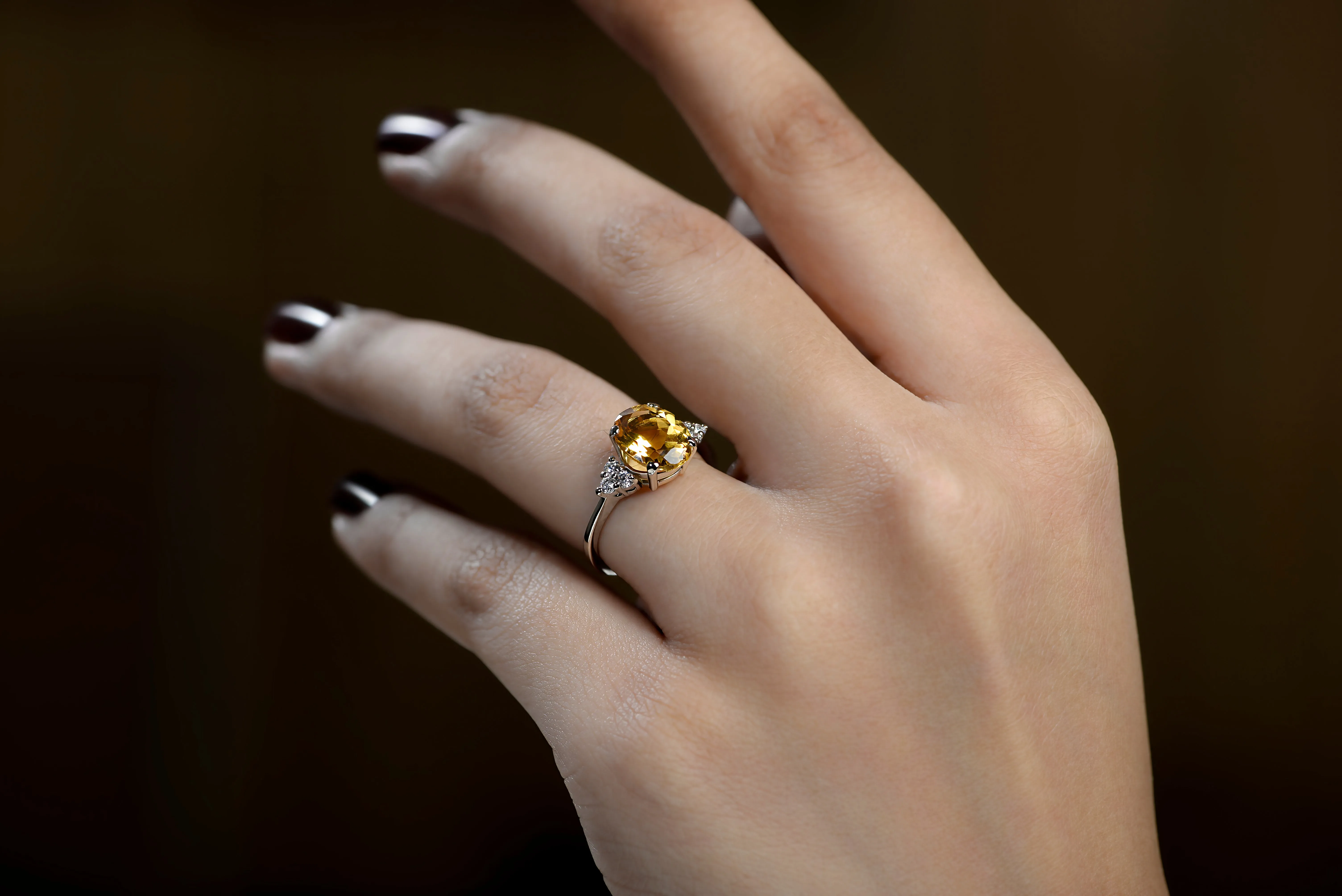 LEMON LIGHT-HEART RING