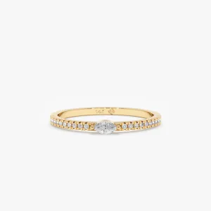 Marquise Diamond Half Eternity Ring, Marcia