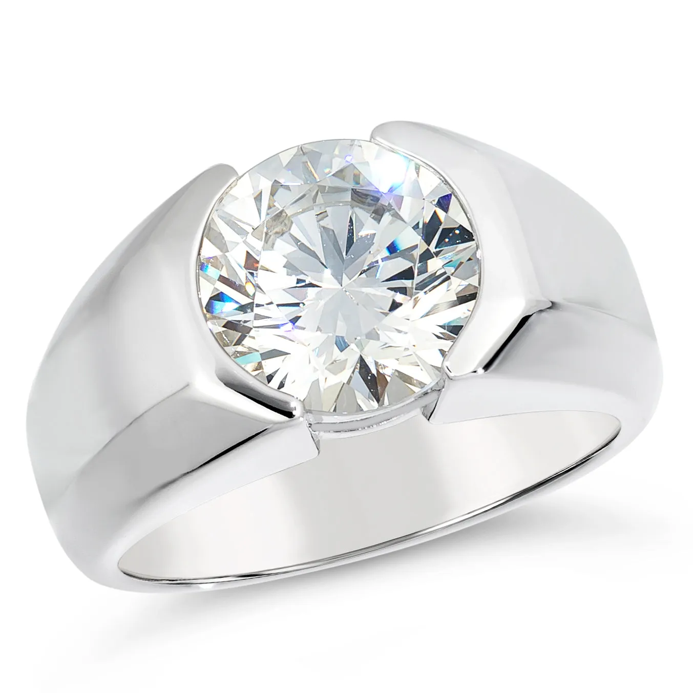 Men's 4.5ct Elon Signature Ring in Platinum