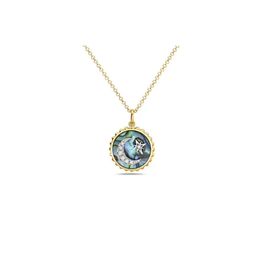 Moonlit Dream Abalone Pendant Necklace