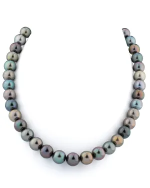 Multi-Color Tahitian Pearl Necklace, 10.0-11.0mm