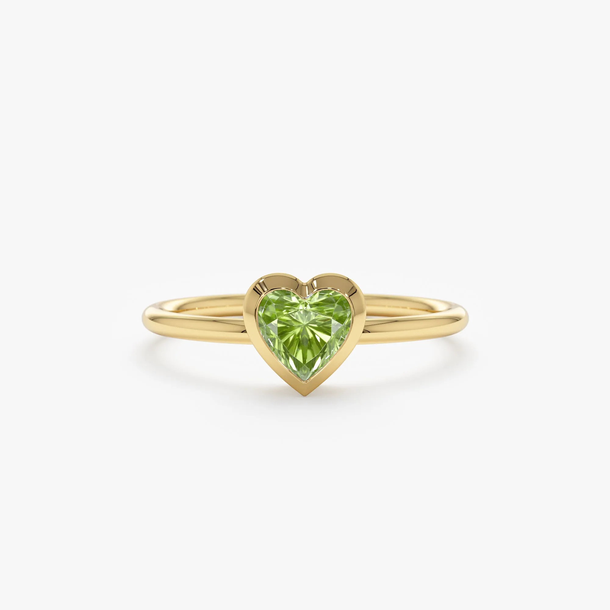 Peridot Heart Ring, Ashly