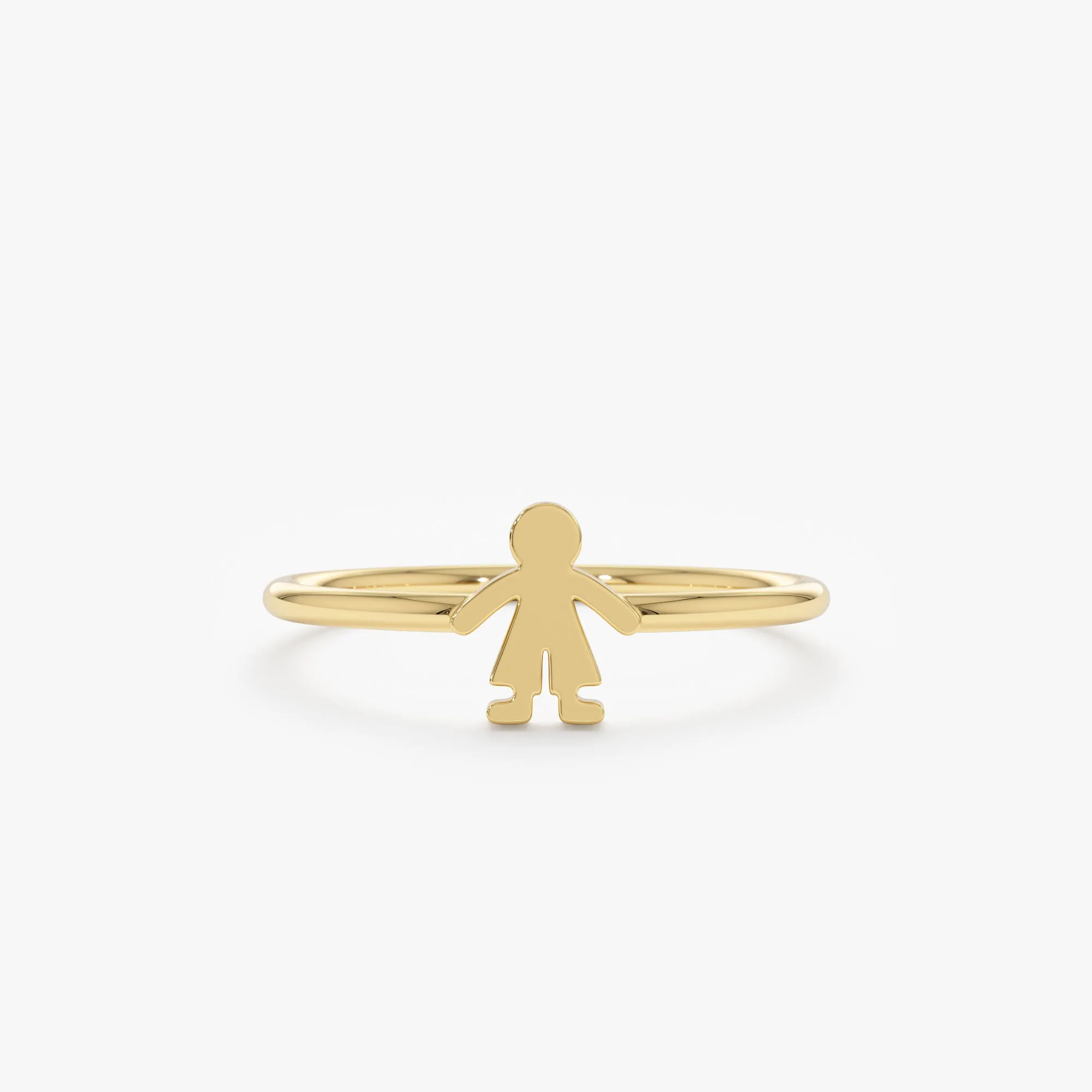Plain Gold Baby Boy Ring, Gretal