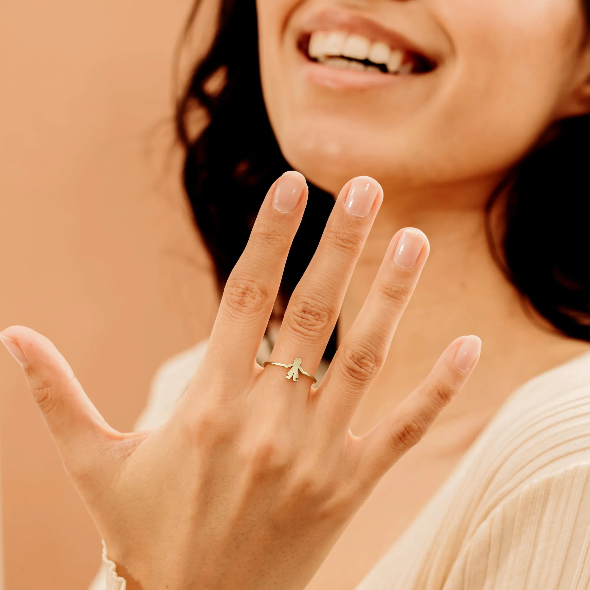 Plain Gold Baby Boy Ring, Gretal