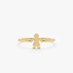 Plain Gold Baby Boy Ring, Gretal