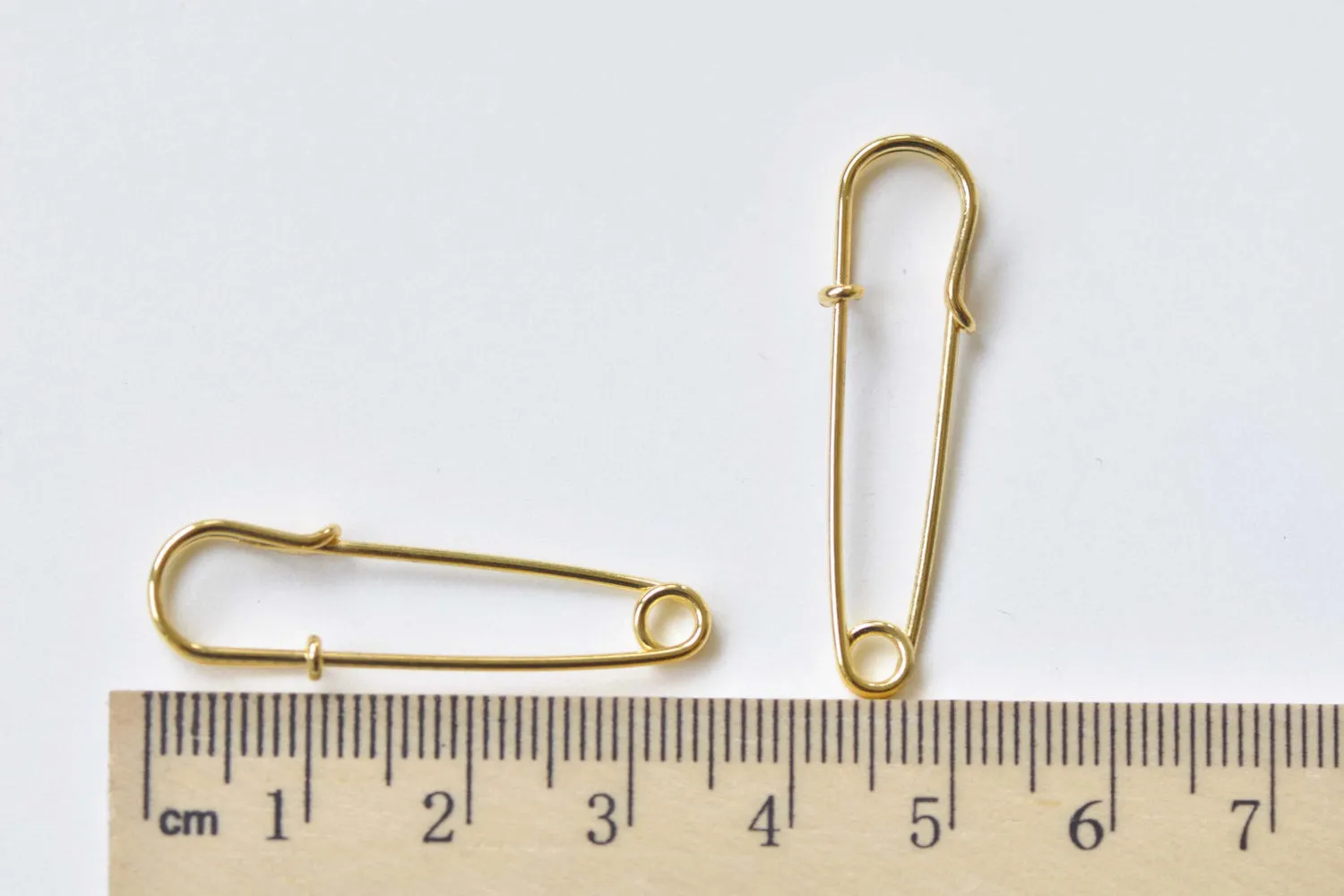 Plain Gold Kilt Safety Pins Broochs 10x35mm Set of 10 A8522