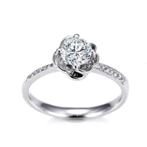 Platinum Rose Lab Diamond Ring