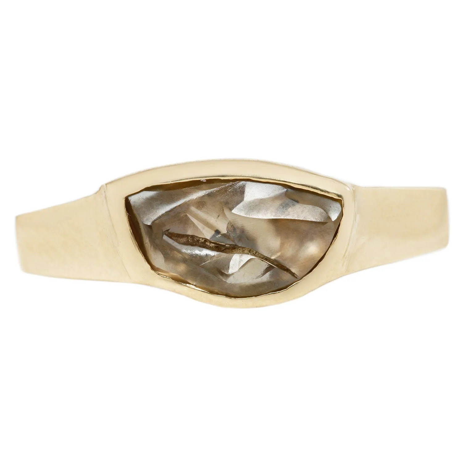 Raw Brown Diamond Ring