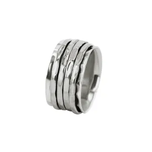 Rhodium plated 925 silver ring