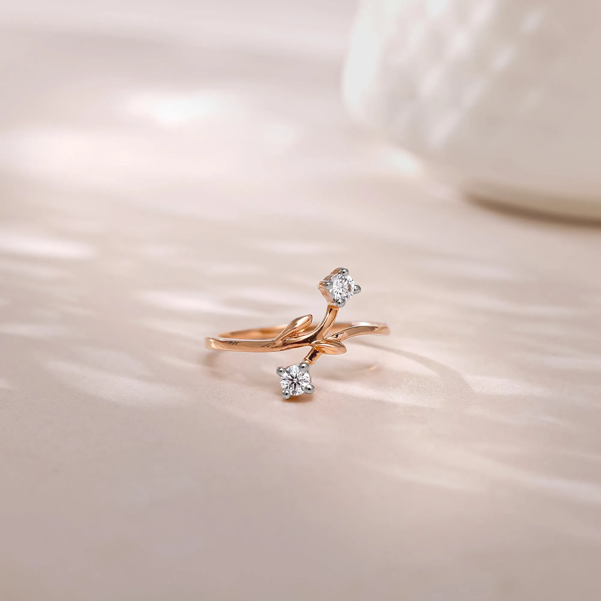 Rose Gold Anthos Diamond Ring