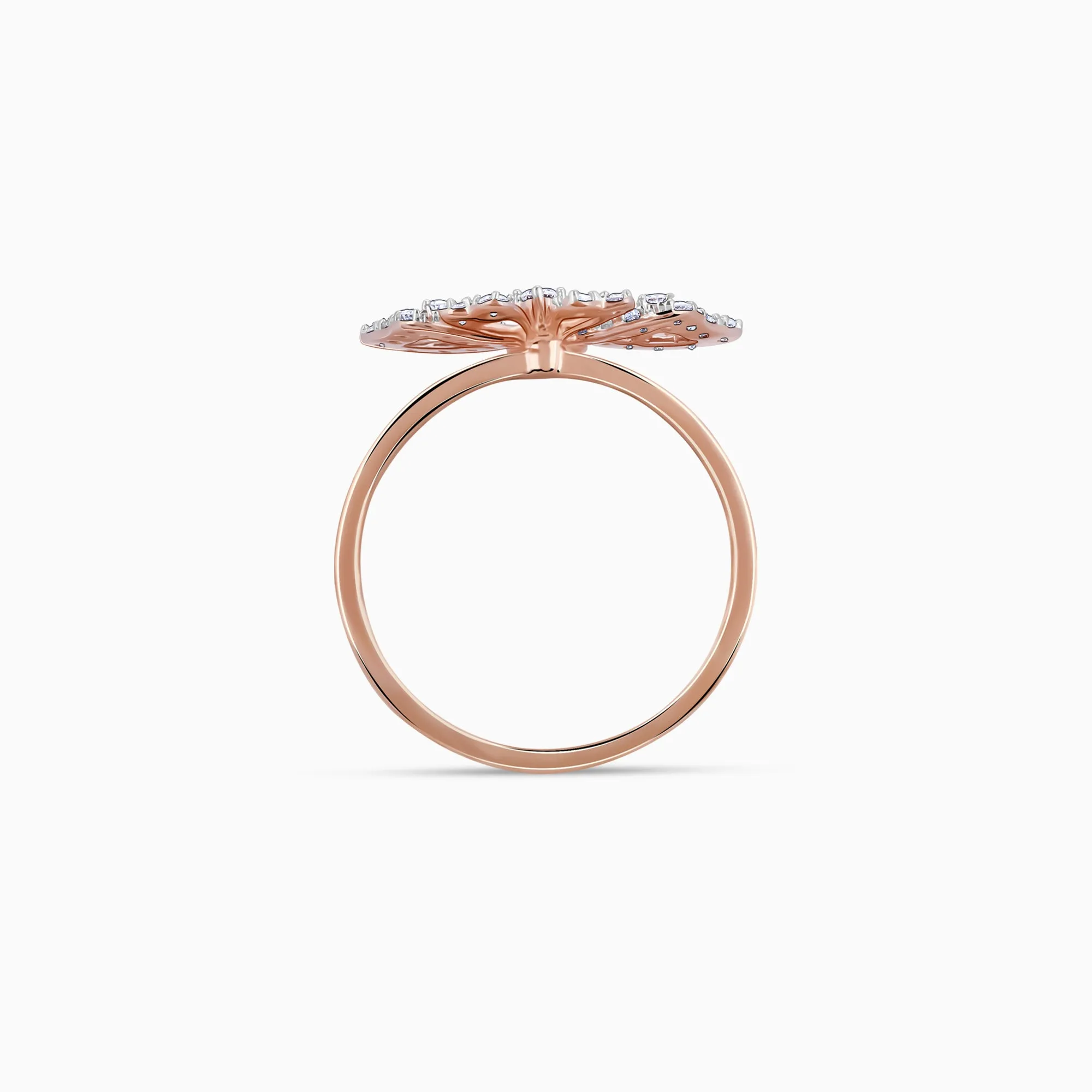 Rose Gold Butterfly Dreams Diamond Ring