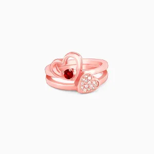 Rose Gold Lovie Dovie Stackable Rings