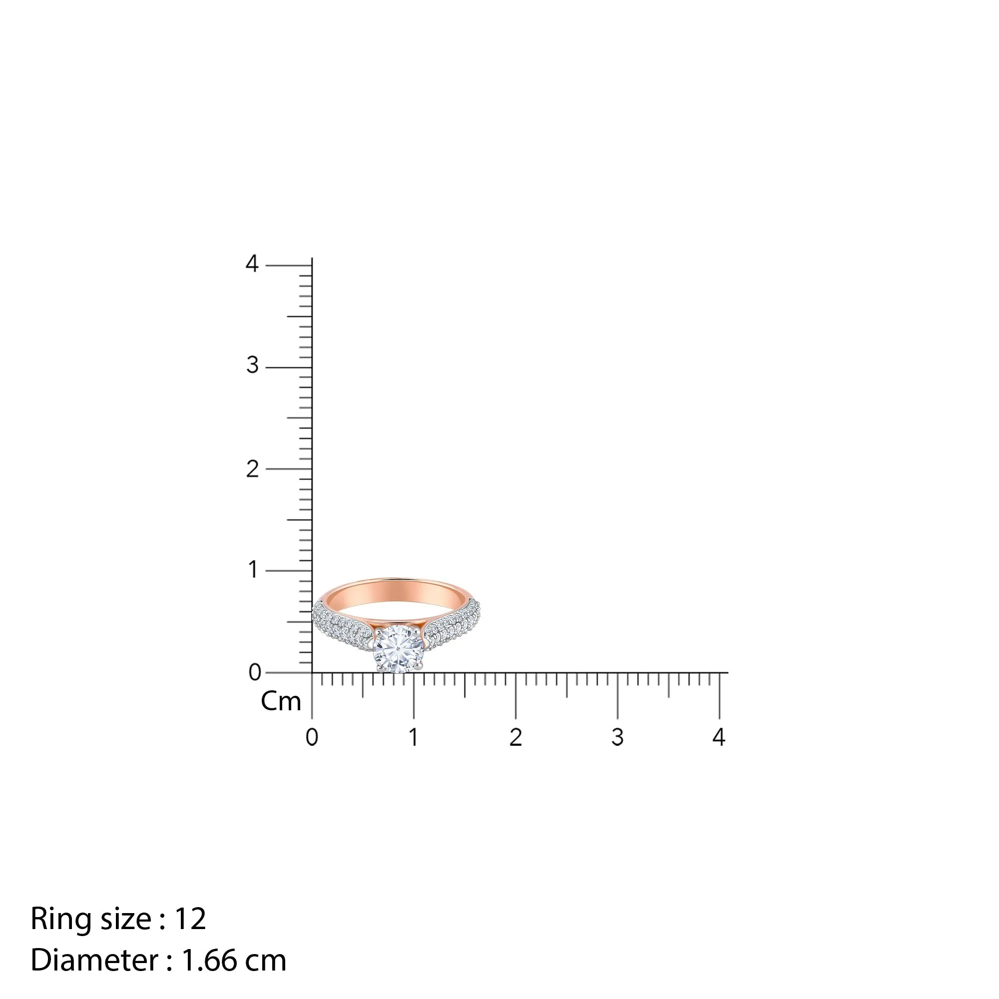 Rose Gold Solitaire Meraki Diamond Ring