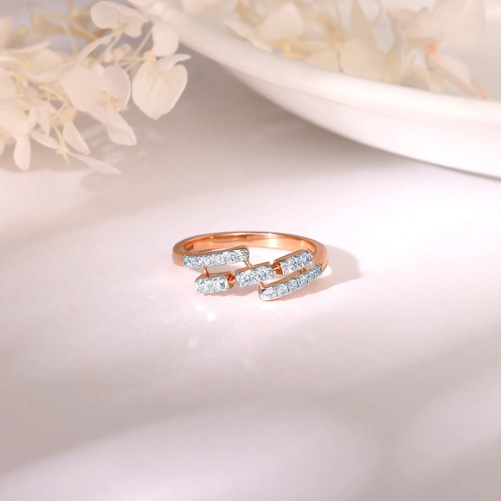 Rose Gold Starnight Diamond Ring