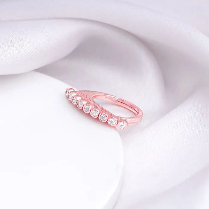 Rose Gold Statement Glow Ring