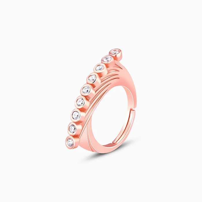 Rose Gold Statement Glow Ring