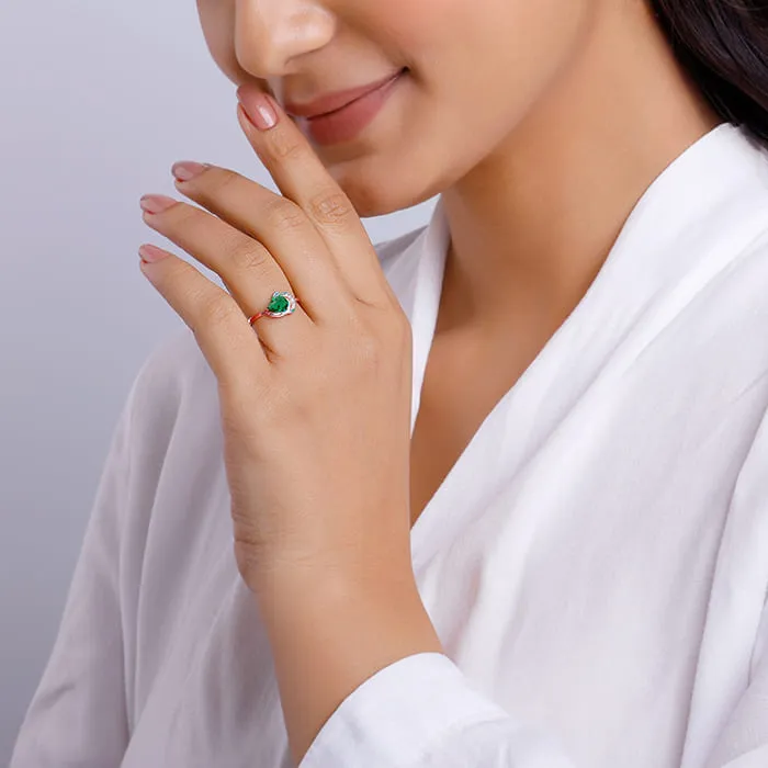 Rose Gold Woody Bird Ring