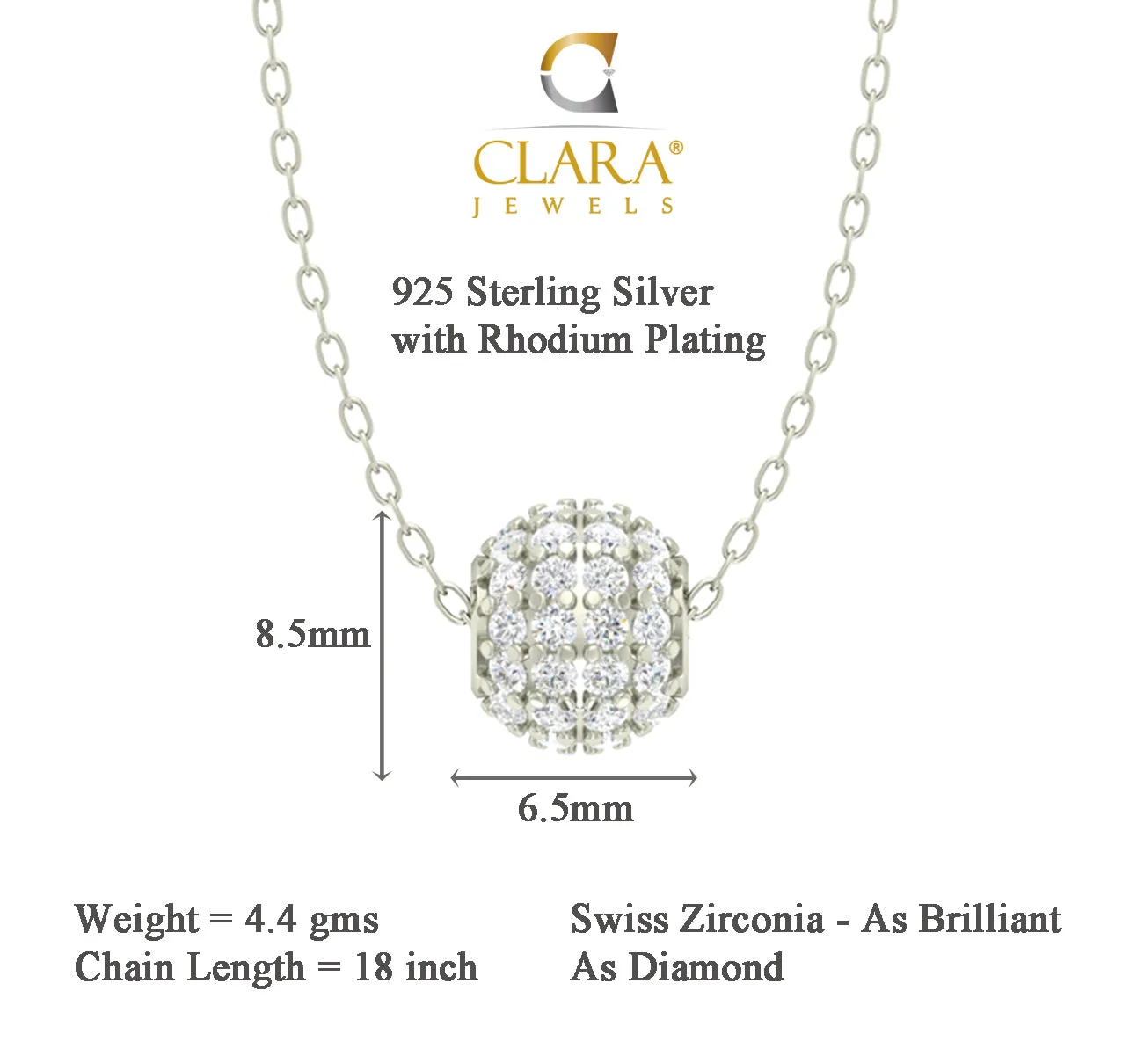 Silver Ball Jewellery Set