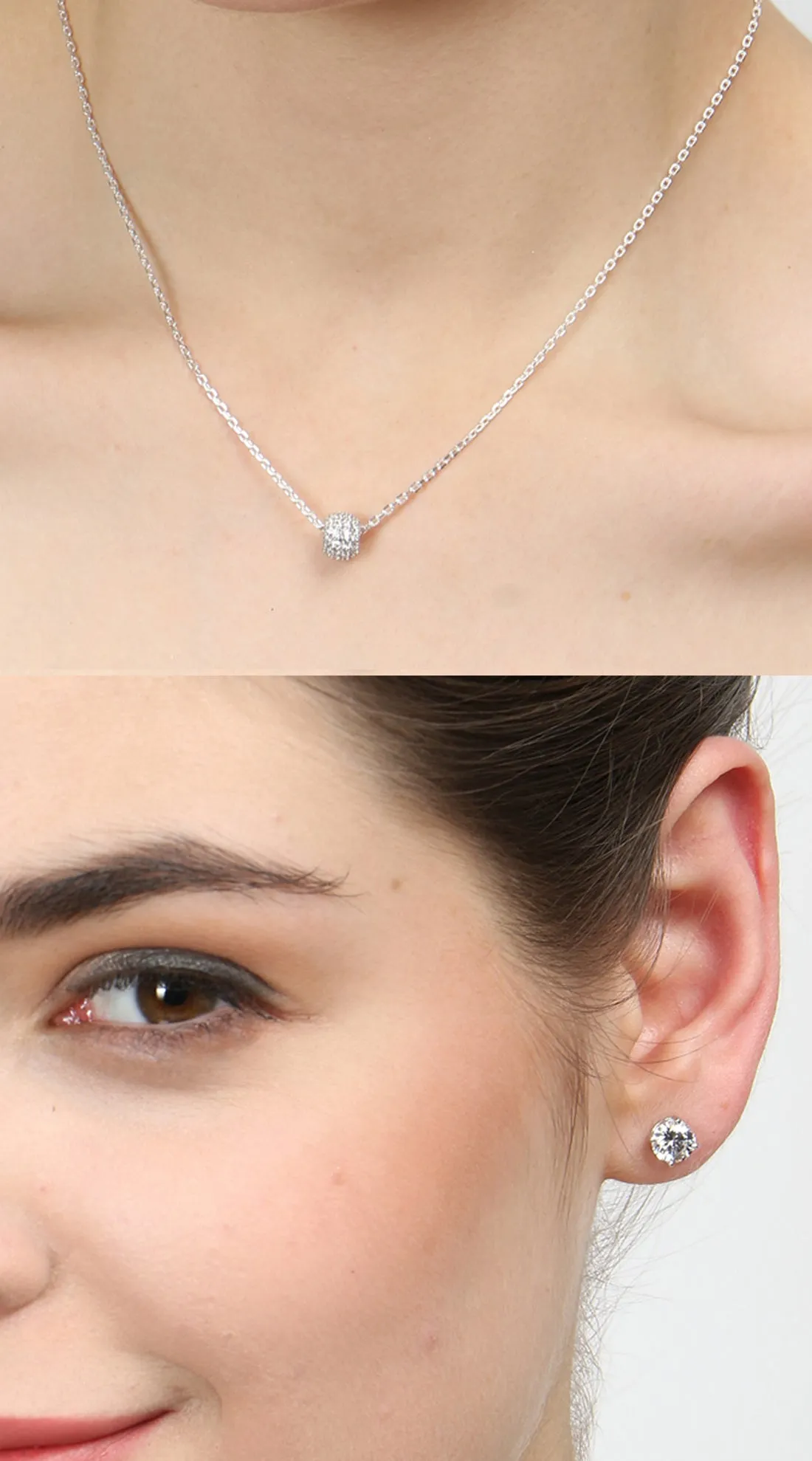 Silver Ball Jewellery Set