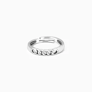 Silver Classic Chain Ring for Her