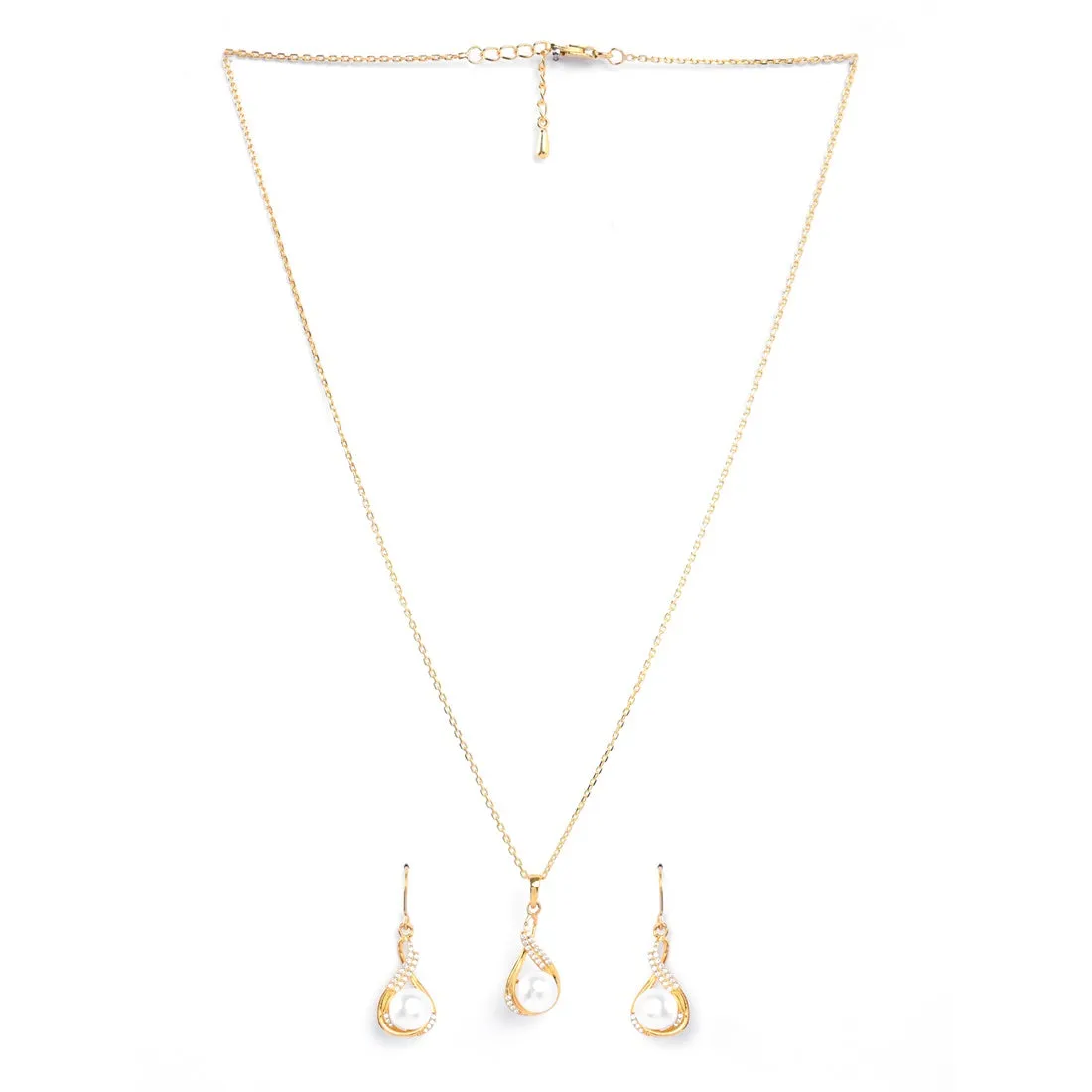 Silver Esin Real Pearl Jewellery Set