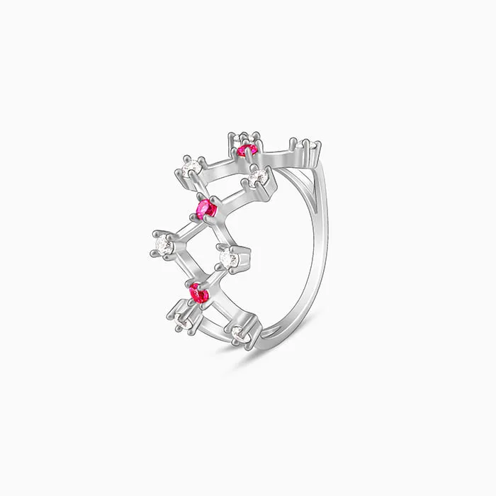 Silver Lover's Window Ring