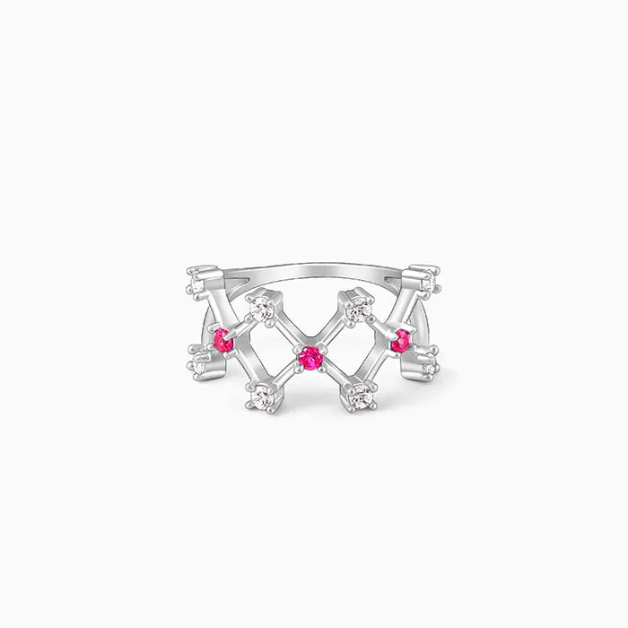 Silver Lover's Window Ring