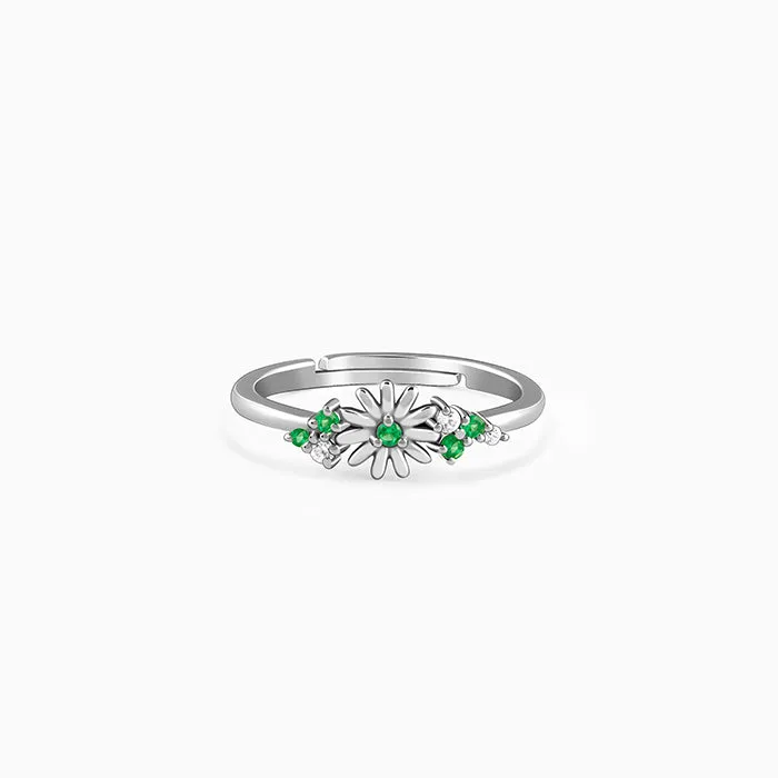 Silver Sunflower Ring