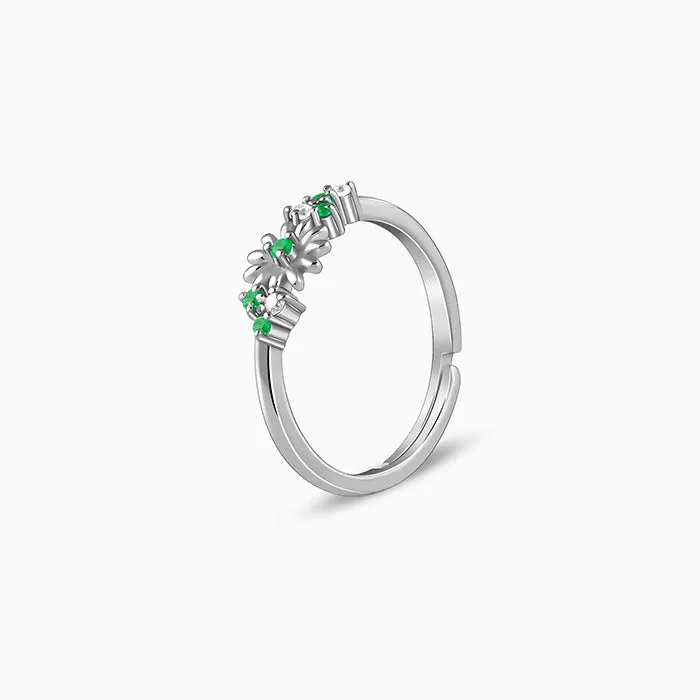 Silver Sunflower Ring