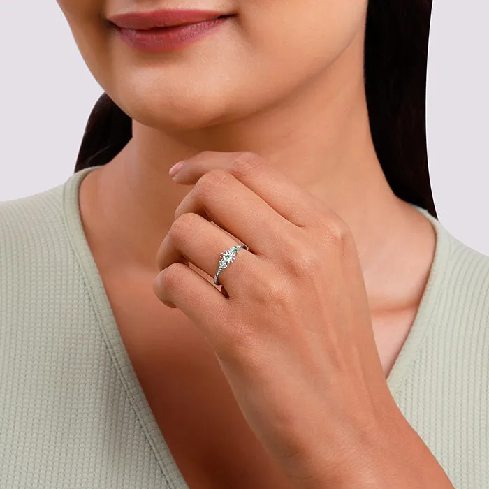 Silver Sunflower Ring