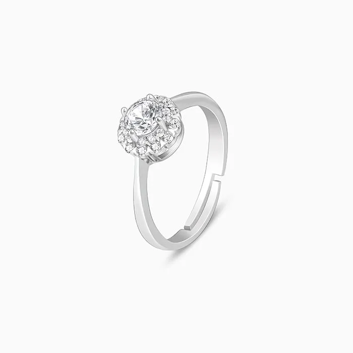 Silver Zircon Epic Glory Ring