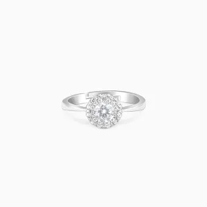 Silver Zircon Epic Glory Ring