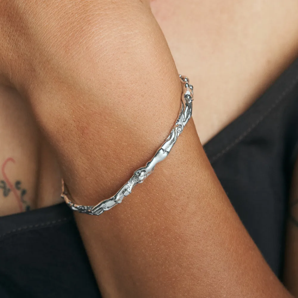 Sleeping Venus Cuff, Silver