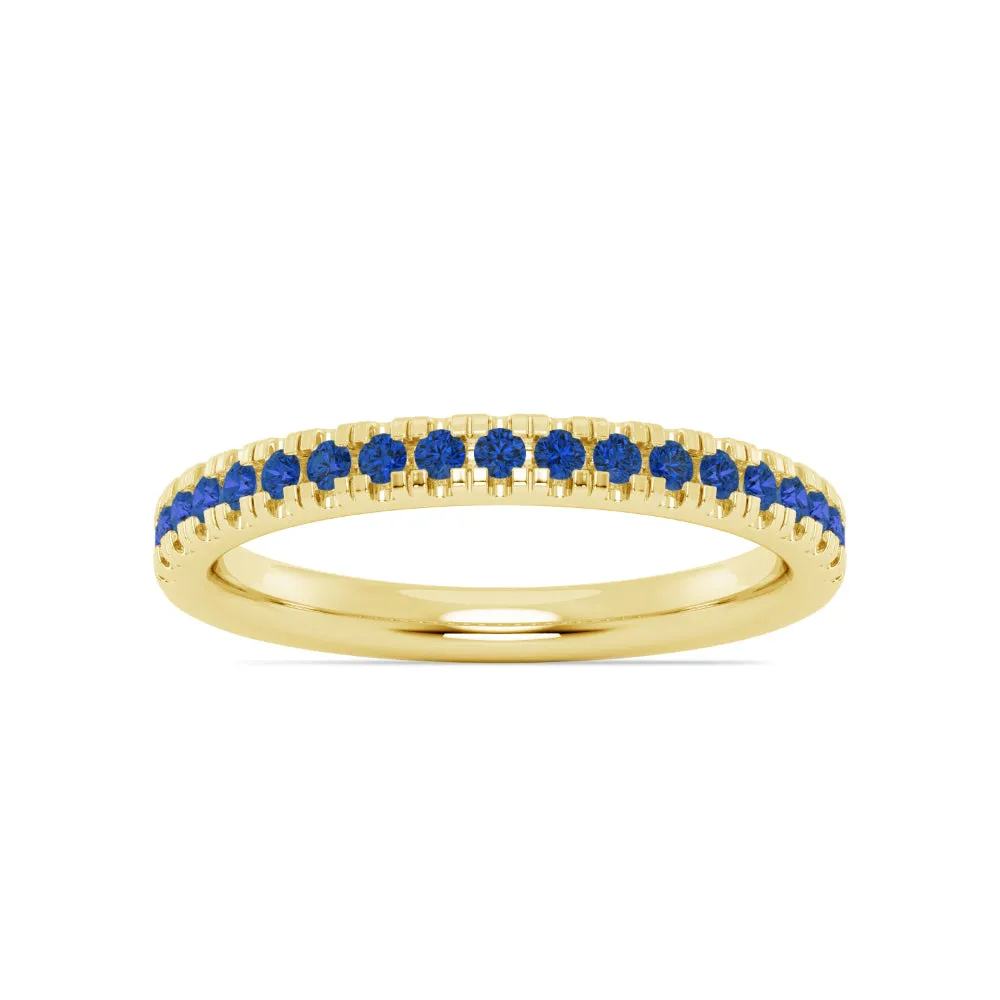 Smyth Jewelers Stackable Pav Blue Sapphire Ring