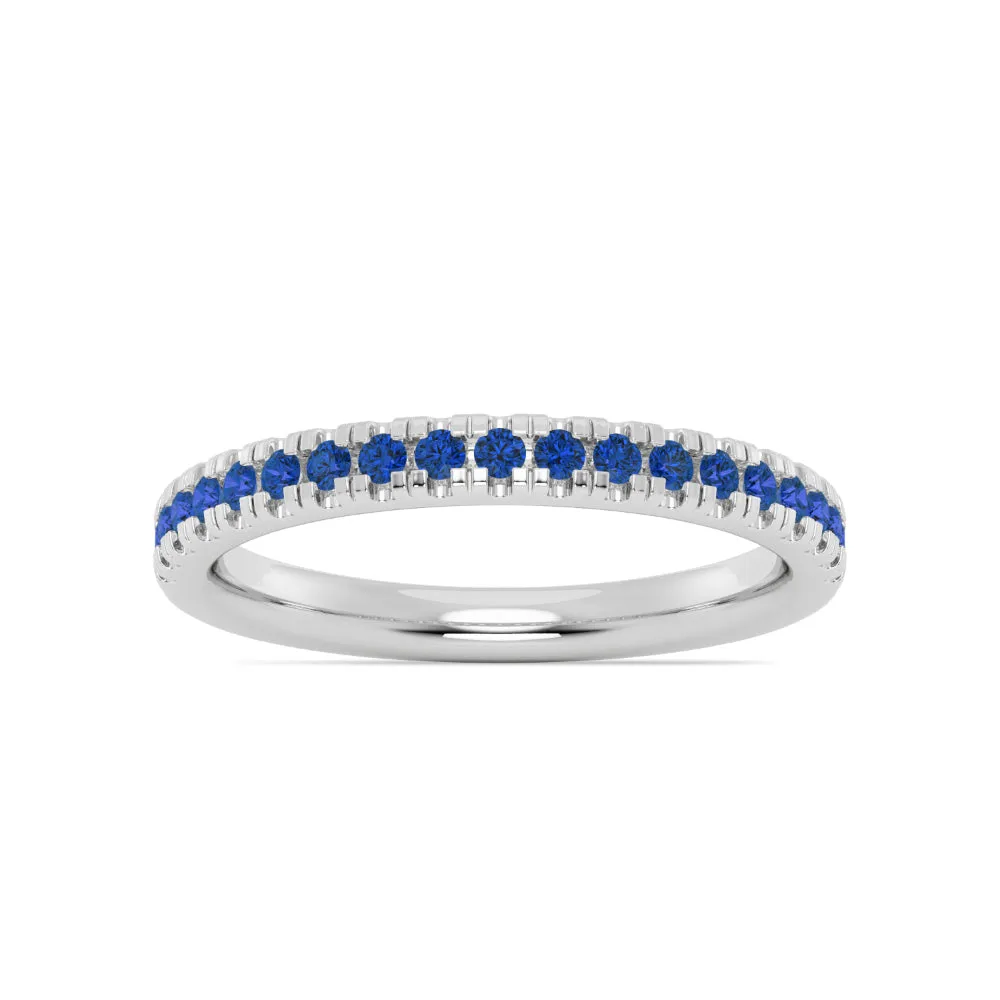 Smyth Jewelers Stackable Pav Blue Sapphire Ring