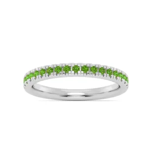 Smyth Jewelers Stackable Pav Peridot Ring
