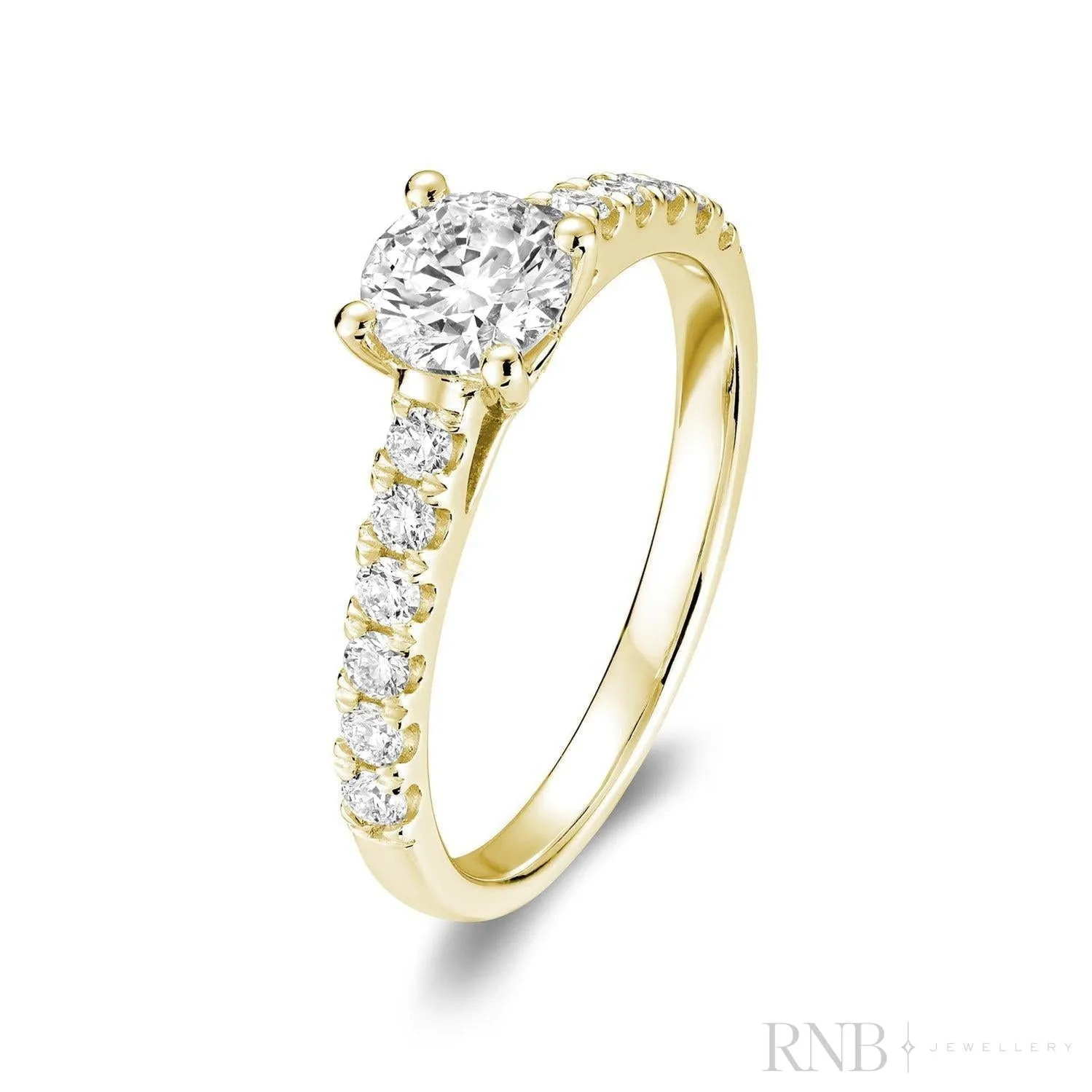 Solitaire Round Diamond Engagement Ring
