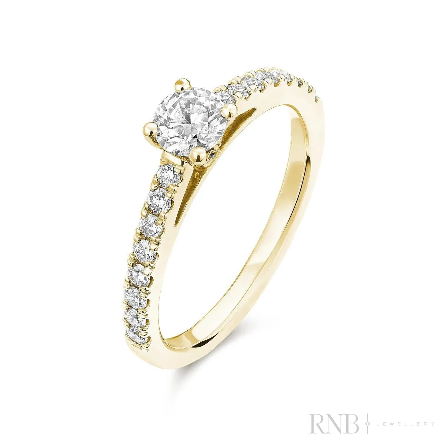 Solitaire Round Diamond Engagement Ring