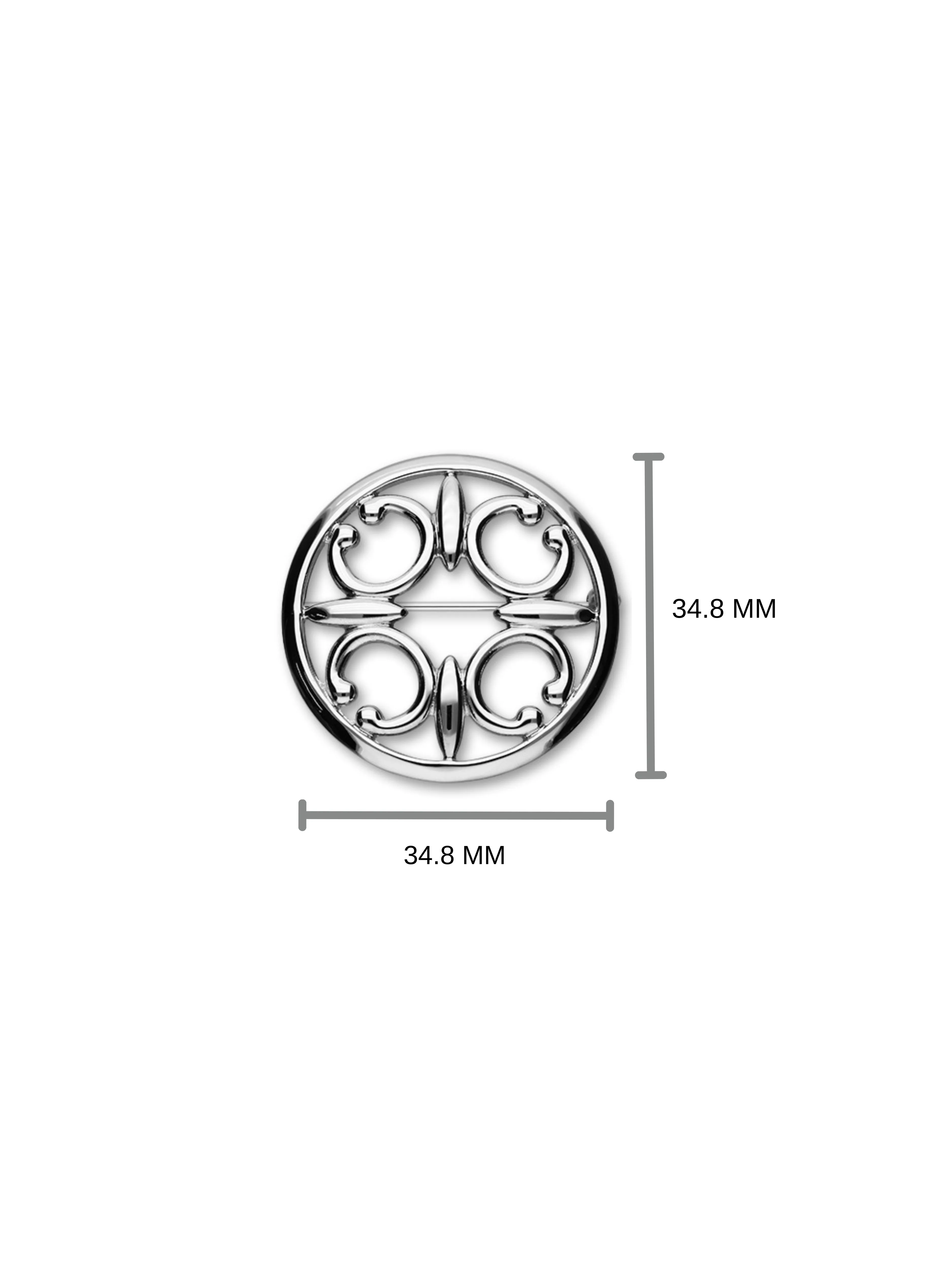St Magnus Silver Brooch B610