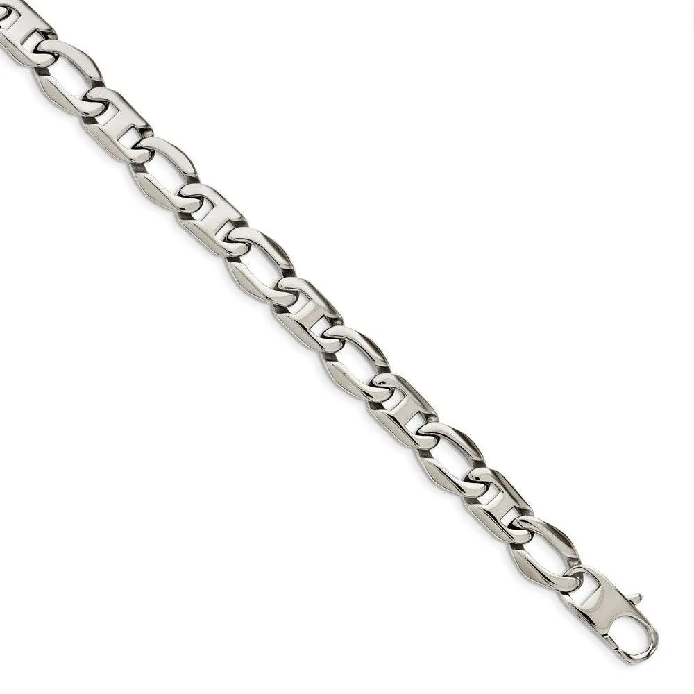 Stainless Steel Polished Open Links Necklace